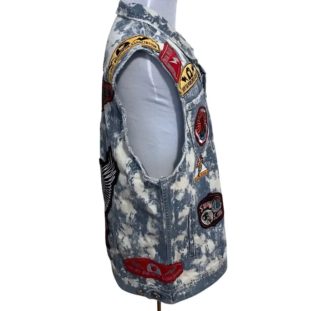 Heritage by America NWT Vest Jean Jacket Men 3X - Picture 7 of 14